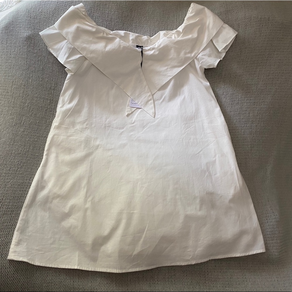 Loveriche off shoulders white dress
